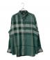 BURBERRY LONDON（バーバリーロンドン）の古着「チェックBDシャツ」｜グリーン