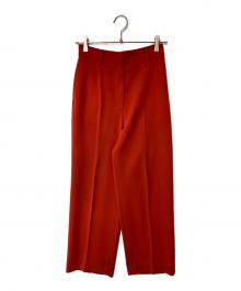 H BEAUTY&YOUTH（エイチ ビューティー&ユース）の古着「DOUBLE CLOTH WIDE TAPERED PANTS」｜オレンジ