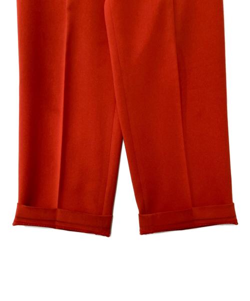 H BEAUTY&YOUTH（エイチ ビューティー&ユース）H BEAUTY&YOUTH (エイチ ビューティー&ユース) DOUBLE CLOTH WIDE TAPERED PANTS オレンジ サイズ:Sの古着・服飾アイテム