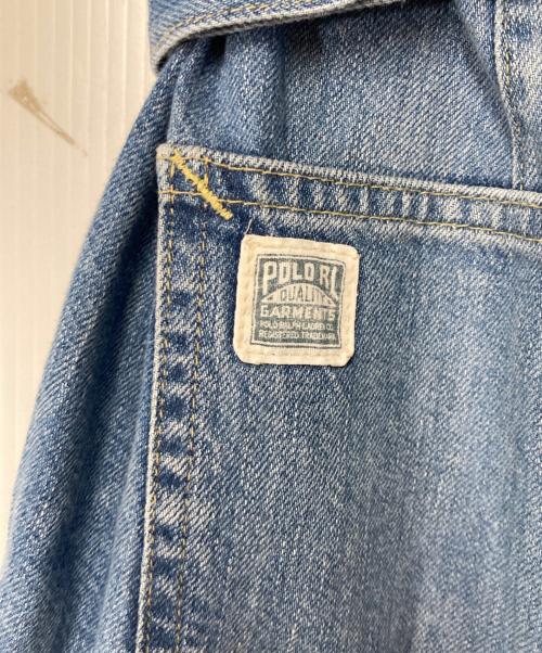 POLO RALPH LAUREN（ポロ・ラルフローレン）POLO RALPH LAUREN (ポロ・ラルフローレン) ワイドデニムパンツ インディゴ サイズ:26の古着・服飾アイテム