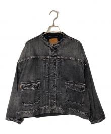 Spick and Span（スピック＆スパン）の古着「51/2 1ST-LINE STUDS DENIM ジャケット」｜ブラック