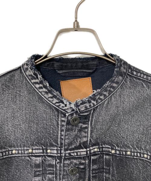 Spick and Span（スピック＆スパン）Spick and Span (スピック＆スパン) 51/2 1ST-LINE STUDS DENIM ジャケット ブラック サイズ:Freeの古着・服飾アイテム