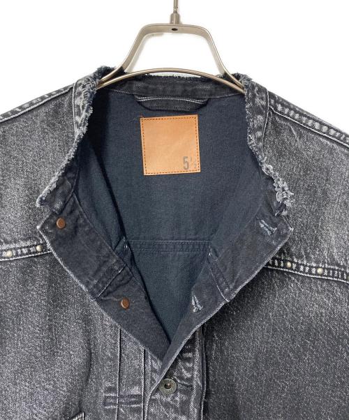 Spick and Span（スピック＆スパン）Spick and Span (スピック＆スパン) 51/2 1ST-LINE STUDS DENIM ジャケット ブラック サイズ:Freeの古着・服飾アイテム