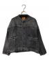 Spick and Span（スピック＆スパン）の古着「51/2 1ST-LINE STUDS DENIM ジャケット」｜ブラック