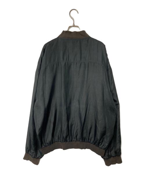 montage（モンタージュ）montage (モンタージュ) シルクボンバージャケット ブラック サイズ:XLの古着・服飾アイテム