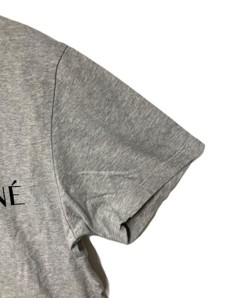 maison kitsune（メゾンキツネ）MAISON KITSUNE (メゾンキツネ) 刺繍Tシャツ グレー サイズ:XSの古着・服飾アイテム
