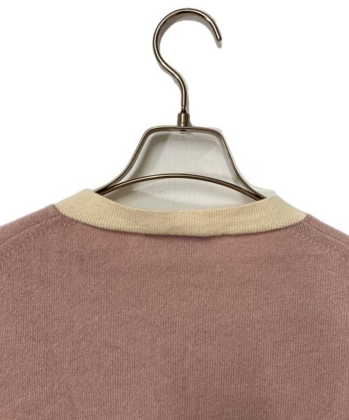 PRADA（プラダ）PRADA (プラダ) カシミヤニットカーディガン ピンク サイズ:40の古着・服飾アイテム
