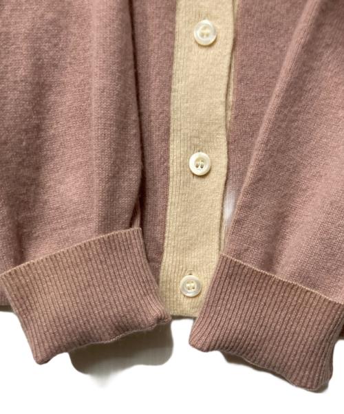 PRADA（プラダ）PRADA (プラダ) カシミヤニットカーディガン ピンク サイズ:40の古着・服飾アイテム