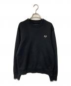 FRED PERRYフレッドペリー）の古着「クルーネックスウェット」｜ブラック