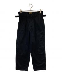 waiper（ワイパー）の古着「コットンサテン ユーティリティ トラウザーズ」｜ブラック