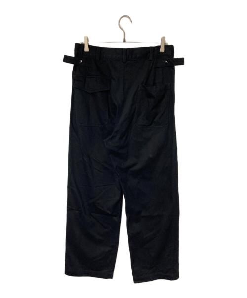 waiper（ワイパー）WAIPER (ワイパー) コットンサテン ユーティリティ トラウザーズ ブラック サイズ:32の古着・服飾アイテム