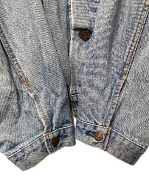 LEVI'S（リーバイス）LEVI'S (リーバイス) 襟レザー デニムジャケット インディゴ サイズ:XLの古着・服飾アイテム