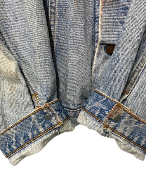 LEVI'S（リーバイス）LEVI'S (リーバイス) 襟レザー デニムジャケット インディゴ サイズ:XLの古着・服飾アイテム