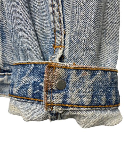 LEVI'S（リーバイス）LEVI'S (リーバイス) 襟レザー デニムジャケット インディゴ サイズ:XLの古着・服飾アイテム