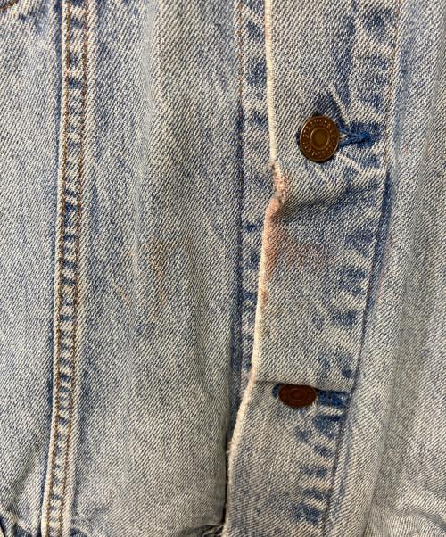 LEVI'S（リーバイス）LEVI'S (リーバイス) 襟レザー デニムジャケット インディゴ サイズ:XLの古着・服飾アイテム