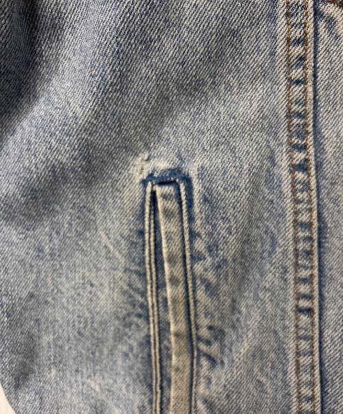 LEVI'S（リーバイス）LEVI'S (リーバイス) 襟レザー デニムジャケット インディゴ サイズ:XLの古着・服飾アイテム