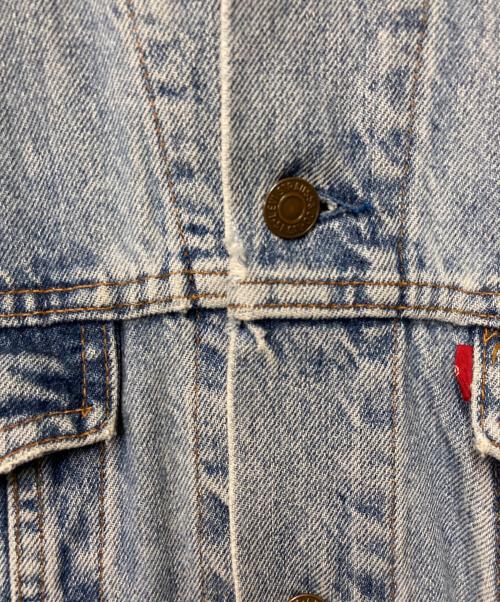 LEVI'S（リーバイス）LEVI'S (リーバイス) 襟レザー デニムジャケット インディゴ サイズ:XLの古着・服飾アイテム