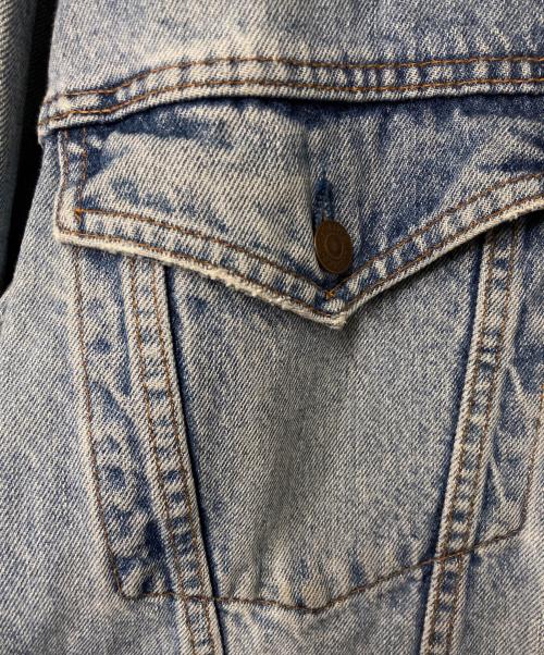 LEVI'S（リーバイス）LEVI'S (リーバイス) 襟レザー デニムジャケット インディゴ サイズ:XLの古着・服飾アイテム