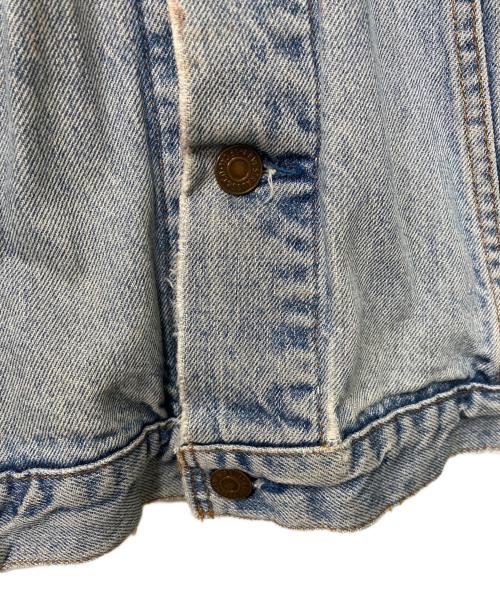 LEVI'S（リーバイス）LEVI'S (リーバイス) 襟レザー デニムジャケット インディゴ サイズ:XLの古着・服飾アイテム