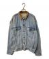 LEVI'S（リーバイス）の古着「襟レザー デニムジャケット」｜インディゴ