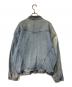 LEVI'S (リーバイス) 襟レザー デニムジャケット インディゴ サイズ:XL：10000円
