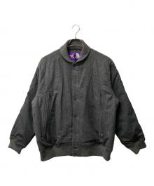 THE NORTHFACE PURPLELABEL（ザ・ノースフェイス パープルレーベル）の古着「Herringbone Tweed Varsity Jacket」｜グレー