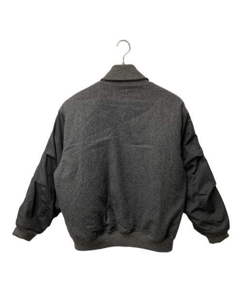 THE NORTHFACE PURPLELABEL（ザ・ノースフェイス パープルレーベル）THE NORTHFACE PURPLELABEL (ザ・ノースフェイス パープルレーベル) Herringbone Tweed Varsity Jacket グレー サイズ:Mの古着・服飾アイテム