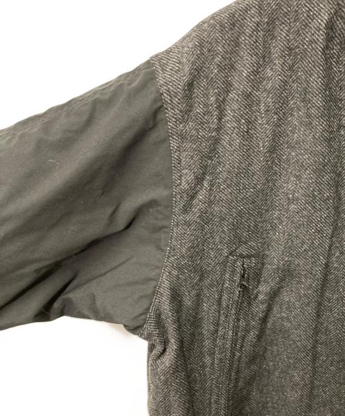 THE NORTHFACE PURPLELABEL（ザ・ノースフェイス パープルレーベル）THE NORTHFACE PURPLELABEL (ザ・ノースフェイス パープルレーベル) Herringbone Tweed Varsity Jacket グレー サイズ:Mの古着・服飾アイテム
