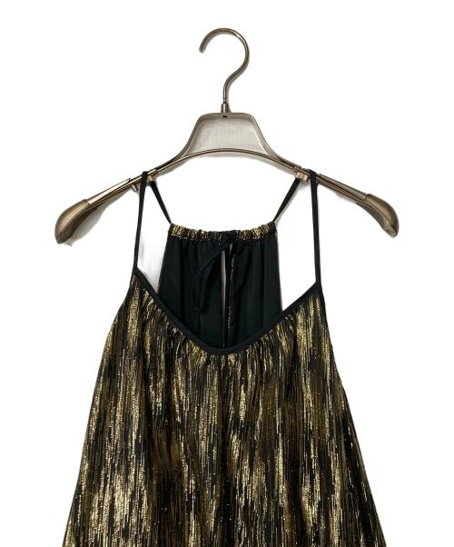 CITYSHOP（シティショップ）CITYSHOP (シティショップ) GOLD LAME DRESS ゴールド サイズ:Freeの古着・服飾アイテム