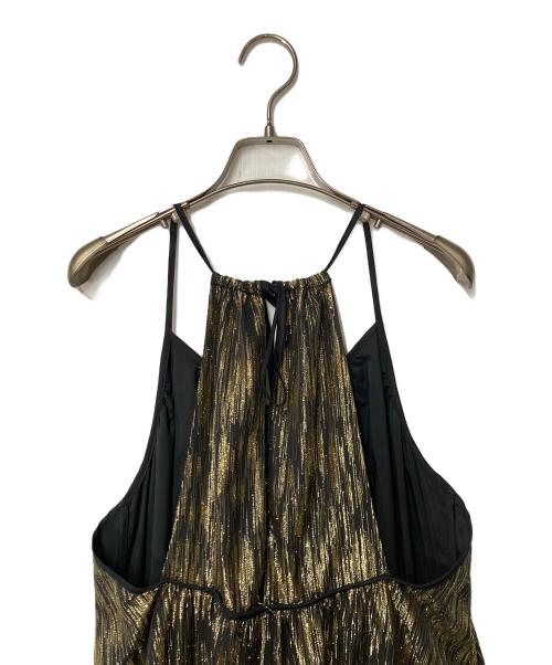 CITYSHOP（シティショップ）CITYSHOP (シティショップ) GOLD LAME DRESS ゴールド サイズ:Freeの古着・服飾アイテム
