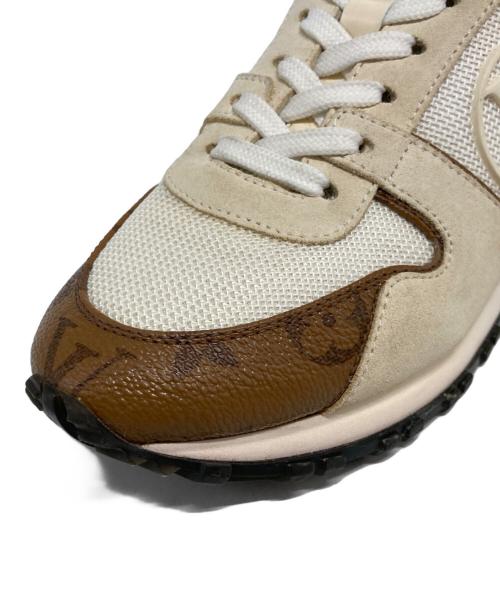 LOUIS VUITTON（ルイ ヴィトン）LOUIS VUITTON (ルイ ヴィトン) ラバーロゴPVCレザーローカットスニーカー ホワイト×ブラウン サイズ:34  1/2の古着・服飾アイテム