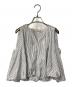 ne quittez pas（ヌキテパ）の古着「Poplin Foil Print Balloon Top」｜ホワイト×ブルー