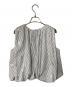 ne quittez pas (ヌキテパ) Poplin Foil Print Balloon Top ホワイト×ブルー サイズ:Free 未使用品：18000円