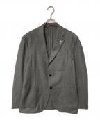 LARDINIラルディーニ）の古着「カシミヤウール段返りBジャケット」｜グレー