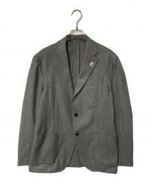 LARDINI（ラルディーニ）の古着「カシミヤウール段返りBジャケット」｜グレー