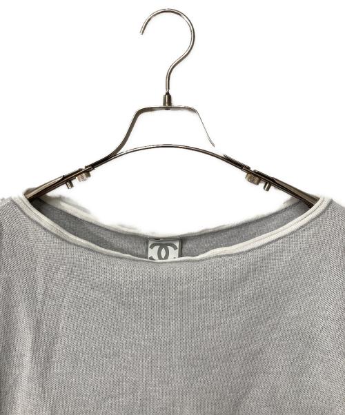 CHANEL（シャネル）CHANEL (シャネル) クルーネックニット ライトグレー サイズ:38の古着・服飾アイテム