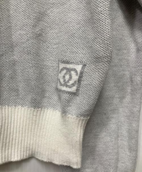 CHANEL（シャネル）CHANEL (シャネル) クルーネックニット ライトグレー サイズ:38の古着・服飾アイテム