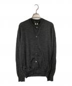 COMME des GARCONS HOMME PLUSコムデギャルソンオムプリュス）の古着「ウールニットカーディガン」｜グレー