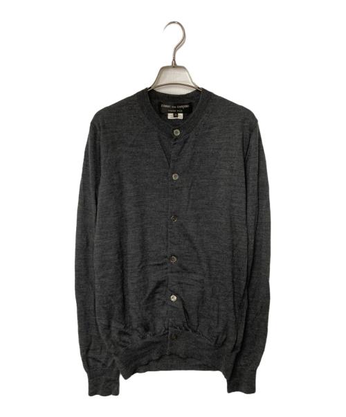 COMME des GARCONS HOMME PLUS（コムデギャルソンオムプリュス）COMME des GARCONS HOMME PLUS (コムデギャルソンオムプリュス) ウールニットカーディガン グレー サイズ:Ｍの古着・服飾アイテム