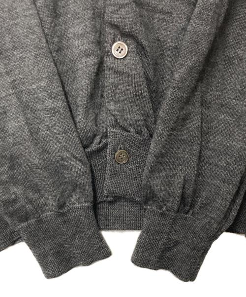 COMME des GARCONS HOMME PLUS（コムデギャルソンオムプリュス）COMME des GARCONS HOMME PLUS (コムデギャルソンオムプリュス) ウールニットカーディガン グレー サイズ:Ｍの古着・服飾アイテム