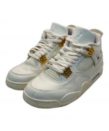 NIKE（ナイキ）の古着「Air Jordan 4 Retro "White & Gold"」｜ホワイト