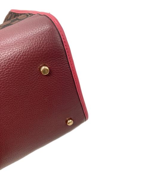 COACH（コーチ）COACH (コーチ) デンプシー トートバッグ ブラウン×ピンクの古着・服飾アイテム