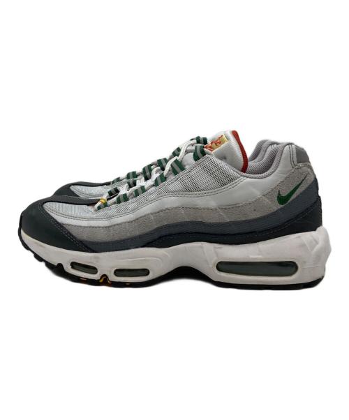 NIKE（ナイキ）NIKE (ナイキ) AIR MAX 95 PURE PLATINUM/GORGE GREEN グレー×グリーン サイズ:US8.5/UK7.5/EUR42/CM26.5/BR40/CN265の古着・服飾アイテム