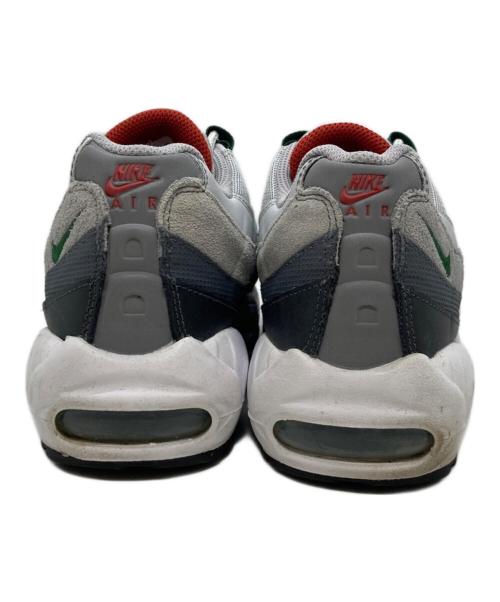 NIKE（ナイキ）NIKE (ナイキ) AIR MAX 95 PURE PLATINUM/GORGE GREEN グレー×グリーン サイズ:US8.5/UK7.5/EUR42/CM26.5/BR40/CN265の古着・服飾アイテム