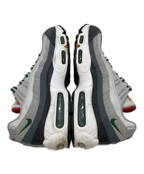 NIKE（ナイキ）NIKE (ナイキ) AIR MAX 95 PURE PLATINUM/GORGE GREEN グレー×グリーン サイズ:US8.5/UK7.5/EUR42/CM26.5/BR40/CN265の古着・服飾アイテム
