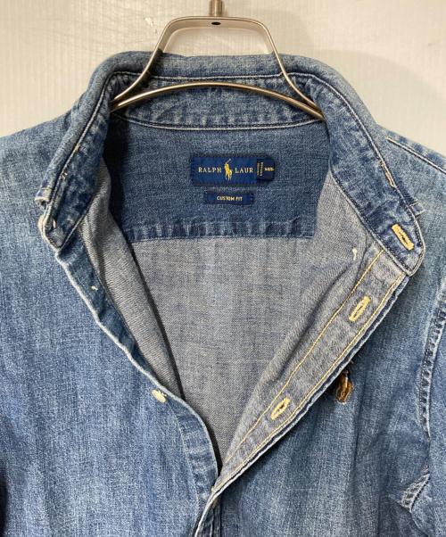 POLO RALPH LAUREN（ポロ・ラルフローレン）POLO RALPH LAUREN (ポロ・ラルフローレン) ポニー刺繍ボタンダウンシデニムシャツ インディゴ サイズ:Sの古着・服飾アイテム