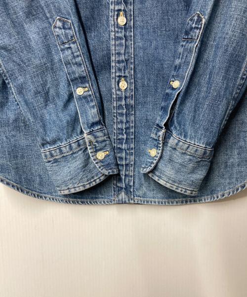 POLO RALPH LAUREN（ポロ・ラルフローレン）POLO RALPH LAUREN (ポロ・ラルフローレン) ポニー刺繍ボタンダウンシデニムシャツ インディゴ サイズ:Sの古着・服飾アイテム