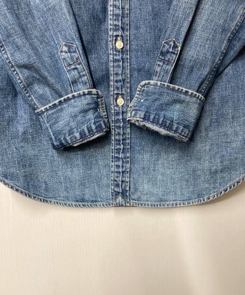 POLO RALPH LAUREN（ポロ・ラルフローレン）POLO RALPH LAUREN (ポロ・ラルフローレン) ポニー刺繍ボタンダウンシデニムシャツ インディゴ サイズ:Sの古着・服飾アイテム