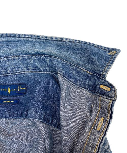 POLO RALPH LAUREN（ポロ・ラルフローレン）POLO RALPH LAUREN (ポロ・ラルフローレン) ポニー刺繍ボタンダウンシデニムシャツ インディゴ サイズ:Sの古着・服飾アイテム
