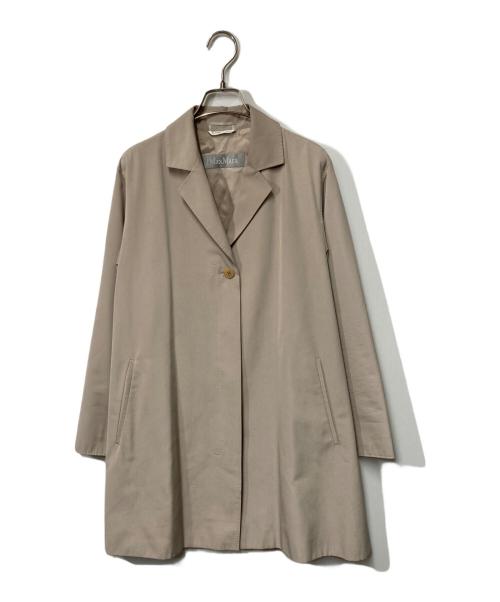 MaxMara（マックスマーラ）MaxMara (マックスマーラ) 比翼コート ベージュ サイズ:38の古着・服飾アイテム